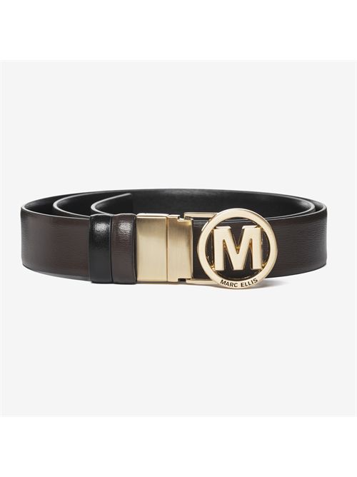 CINTURA DOUBLE MARC ELLIS MARC ELLIS | ME BELT - 165 LEOCOCOA / BLACK / GOLD